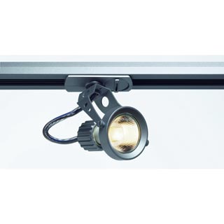 143307 1PHASE-TRACK, AERO GU10 светильник для лампы GU10 50Вт макс., серебристый, Marbel