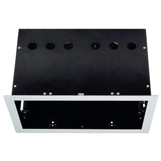 115114 AIXLIGHT® PRO, 2 FRAME корпус с рамкой для 2-x светильников MODULE, серебристый / черный, Marbel