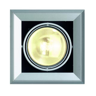 154052 AIXLIGHT®, MOD 1 ES111 светильник встраиваемый для лампы ES111 75Вт макс., серебристый / черный, Marbel