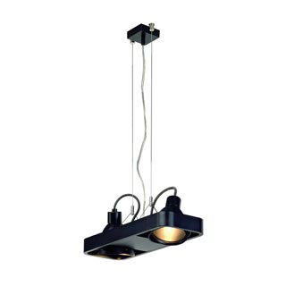 159050 AIXLIGHT® R2 DUO HQI 111 светильник подвесной с ЭПРА для 2-х ламп HQI G12 по 70Вт, черный, Marbel