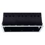 Marbel 115124 AIXLIGHT® PRO, 3 FRAME корпус с рамкой для 3-x светильников MODULE, серебристый / черный