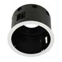 Marbel 115601 AIXLIGHT® PRO, 1 FLAT FRAME ROUND корпус с рамкой для 1-го светильникa MODULE, текстур.белый/ черный