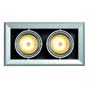 Marbel 154022 AIXLIGHT®, MOD 2 QRB111 светильник встраиваемый для 2-х ламп QRB111 по 50Вт макс., серебр. / черный