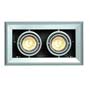Marbel 154122 AIXLIGHT®, MOD 2 MR16 светильник встраиваемый для 2-х ламп MR16 по 50Вт макс., серебристый / черный