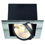 Marbel 154602 AIXLIGHT® FLAT, SINGLE ES111 светильник встраиваемый для лампы ES111 75Вт макс., хром/ черный