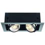 Marbel 154612 AIXLIGHT® FLAT, DOUBLE ES111 светильник встраиваемый для 2-x ламп ES111 по 75Вт макс., хром/ черный