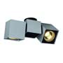 Marbel 151534 ALTRA DICE SPOT 2 светильник накладной для 2-x ламп GU10 по 50Вт макс., серебристый / черный