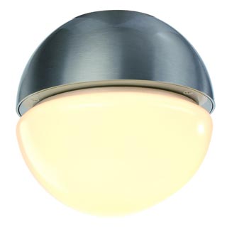 229876 ARCOLOS BOWL светильник накладной для лампы E27 11Вт макс., матированный алюминий/ белый, Marbel