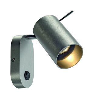146416 ASTO TUBE светильник настенный с выключателем для лампы GU10 50Вт макс., алюминий, Marbel