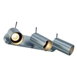 147423 ASTO TUBE 3 светильник накладной для 3-х ламп GU10/PAR20 по 75Вт макс., матированный алюминий, Marbel
