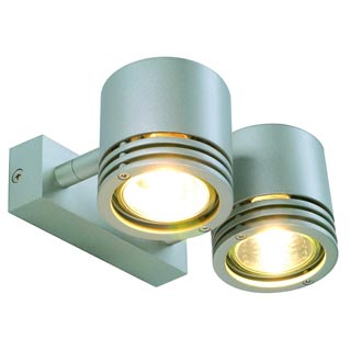151922 DIO светильник накладной для 2-x ламп GU10 по 50Вт макс., серебристый, Marbel