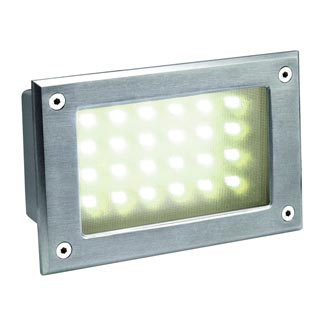 229122 BRICK LED 24 светильник встраиваемый IP54 c 24 белыми теплыми LED, 5Вт, сталь, Marbel