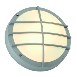 229084 BULAN GRID светильник накладной IP44 для 2-х ламп E27 по 25Вт макс., серебристый, Marbel