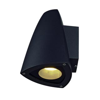 231705 CONE GU10 светильник настенный IP44 для лампы GU10 50Вт макс, антрацит, Marbel