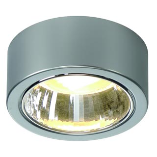 112284 CL 101 GX53 светильник накладной для лампы GX53 11Вт макс., серебристый, Marbel