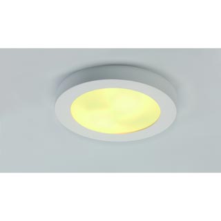 148001 GL 105 E27 ROUND светильник потолочный для 2-х ламп E27 по 25Вт макс., белый гипс, Marbel