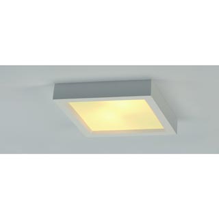 148002 GL 104 E27 SQUARE светильник потолочный для 2-х ламп E27 по 25Вт макс., белый гипс, Marbel