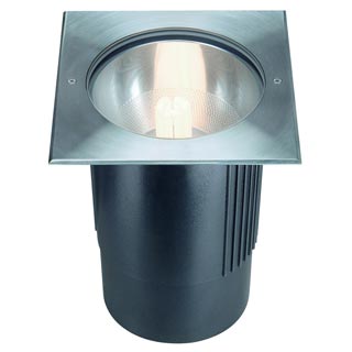 229214 DASAR® 260 SQUARE UNI светильник встраиваемый IP67 для лампы ELT E27 25Вт макс., сталь, Marbel