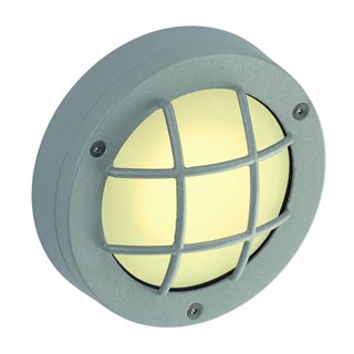 230822 DELSIN LED светильник накладной IP44 с 36 белыми теплыми LED, 4Вт, серый/ стекло матовое, Marbel