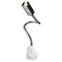 Marbel 146672 DIO FLEX PLUG LED светильник с вилкой, выключ., блоком питания и бел тепл PowerLED 1Вт, хром/ белый