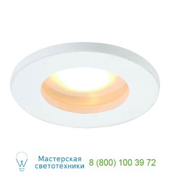 111001 FGL OUT ROUND MR16 светильник встраиваемый IP65 для лампы MR16 35Вт макс., белый / стекло матовое, Marbel