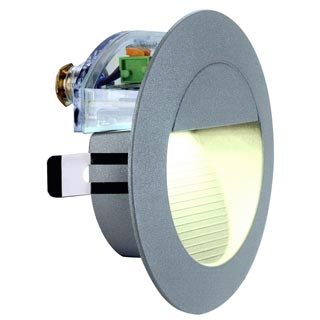 230202 DOWNUNDER LED 14 светильник встраиваемый IP44 c 14 белыми теплыми LED 0.8Вт, темно-серый, Marbel