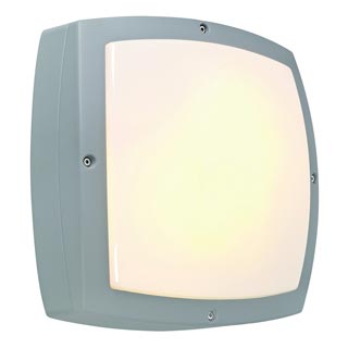 230394 DRAGAN SQUARE светильник накладной IP44 для 2-х ламп E27 по 20Вт макс., серебристый, Marbel
