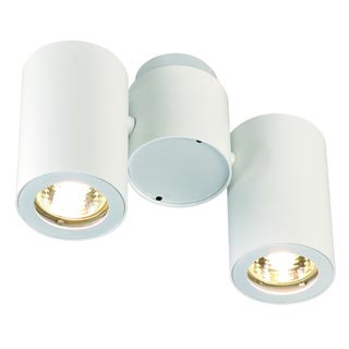 151831 ENOLA_B SPOT 2 светильник накладной для 2-х ламп GU10 по 50Вт макс., белый, Marbel