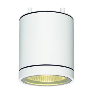 228501 ENOLA_C OUT CL ceiling lamp, round, white, 9W LED, 3000K, 35°, Marbel