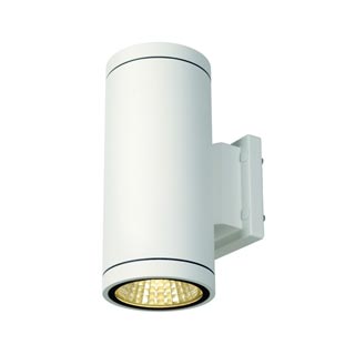 228521 ENOLA_C OUT UP-DOWN wall lamp, round, white, 9W LED, 3000K, Marbel