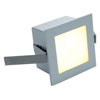 111262 FRAME BASIC LED светильник встраиваемый с белым теплым PowerLED 1Вт, серебристый, Marbel