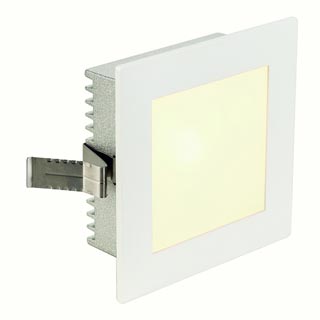 112731 FLAT FRAME, BASIC светильник встраиваемый для лампы G4 20Вт макс., белый, Marbel