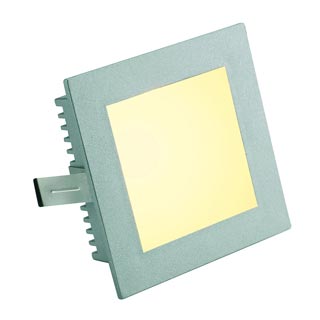 112732 FLAT FRAME, BASIC светильник встраиваемый для лампы G4 20Вт макс., серебристый, Marbel
