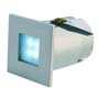 Marbel 112717 MINI FRAME LED светильник встраиваемый со 4-мя синими LED общ. мощностью 0.3Вт, серебристый