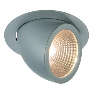 162024 GIMBLE PRO G12 светильник встраиваемый для лампы HQI-T/CDM-T G12 150Вт макс., серебристый, Marbel