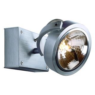 147256 KALU 1 светильник накладной с ЭПН для лампы QRB111 50Вт макс., матированный алюминий, Marbel
