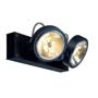 Marbel 147260 KALU 2 светильник накладной с ЭПН для 2-x ламп QRB111 по 50Вт макс., матовый черный