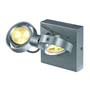 Marbel 147772 KALU 2 LED DOUBLE светильник накладной с 6-ю белыми теплыми PowerLED по 1Вт, матированный алюминий