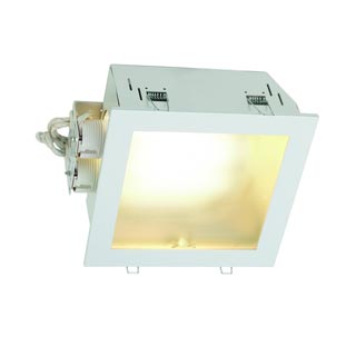 160041 KOTAK светильник встраиваемый с ЭПРА для 2-х ламп TC-DE G24q-3 по 26Вт, стекло матовое/ белый, Marbel