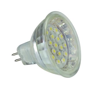 550801 LED MR16 источник света из 18 светодиодов, 12В, 2.4Вт, 25°, белый холодный, Marbel