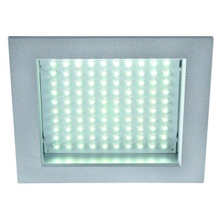 160354 LEDPANEL 100 светильник встраиваемый с блоком питания и 100 белыми LED общ 8,5Вт, серебристый, Marbel