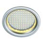 Marbel 160382 LEDPANEL ROUND светильник встраиваемый с блоком питания и 97 белыми тепл. LED общ 12Вт, серебристый