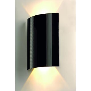 151610 LED SAIL 2 светильник настенный с 2-мя белыми теплыми PowerLED по 3 Вт, черный, Marbel