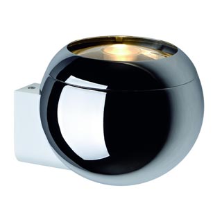 149031 LIGHT EYE BALL WALL светильник настенный для лампы ES111 75Вт макс., хром/ белый, Marbel