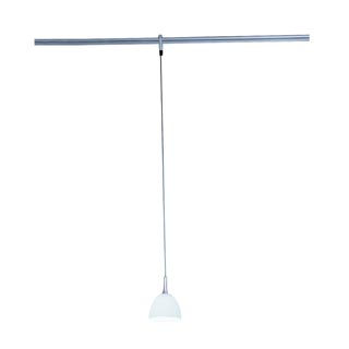 138201 LINUX LIGHT®, ORION светильник подвесной для лампы G6.35 50Вт макс., серебристый / стекло белое, Marbel
