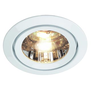 113311 LUZO 2 светильник встраиваемый для лампы MR16 50Вт макс., стекло прозрачное / белый, Marbel