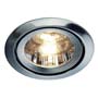 Marbel 113318 LUZO 2 светильник встраиваемый для лампы MR16 50Вт макс., стекло прозрачное / серый металлик