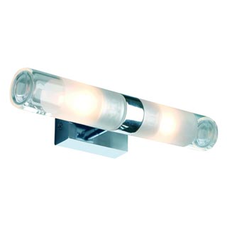 151282 MIBO WALL UP-DOWN светильник настенный IP21 для 2-x ламп G9 по 25Вт, хром / стекло частично матовое, Marbel