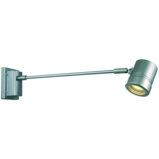228842 MYRA STRAIGHT светильник настенный IP55 для лампы GU10 50Вт макс., серебристый, Marbel