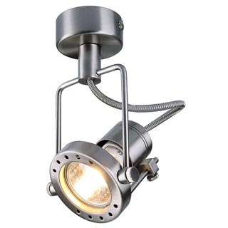 131108 N-TIC SPOT 230V светильник накладной для лампы GU10 50Вт макс., серый металлик, Marbel